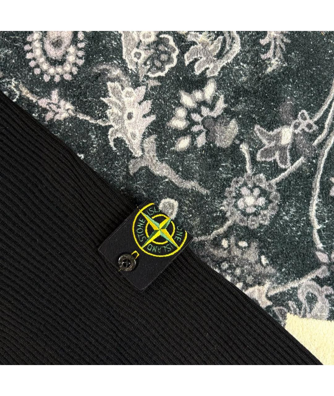 STONE ISLAND Черный шерстяной джемпер / свитер, фото 4