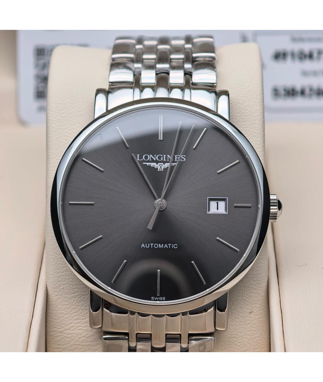 LONGINES Черные металлические часы, фото 2