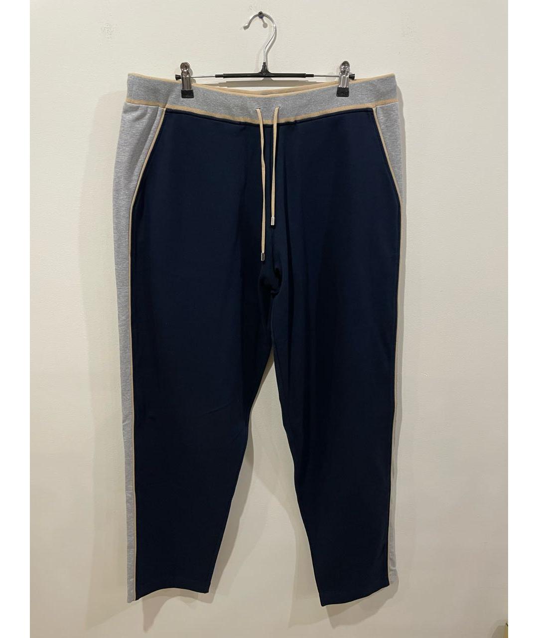 STEFANO RICCI Темно-синий хлопко-эластановый спортивный костюм, фото 2