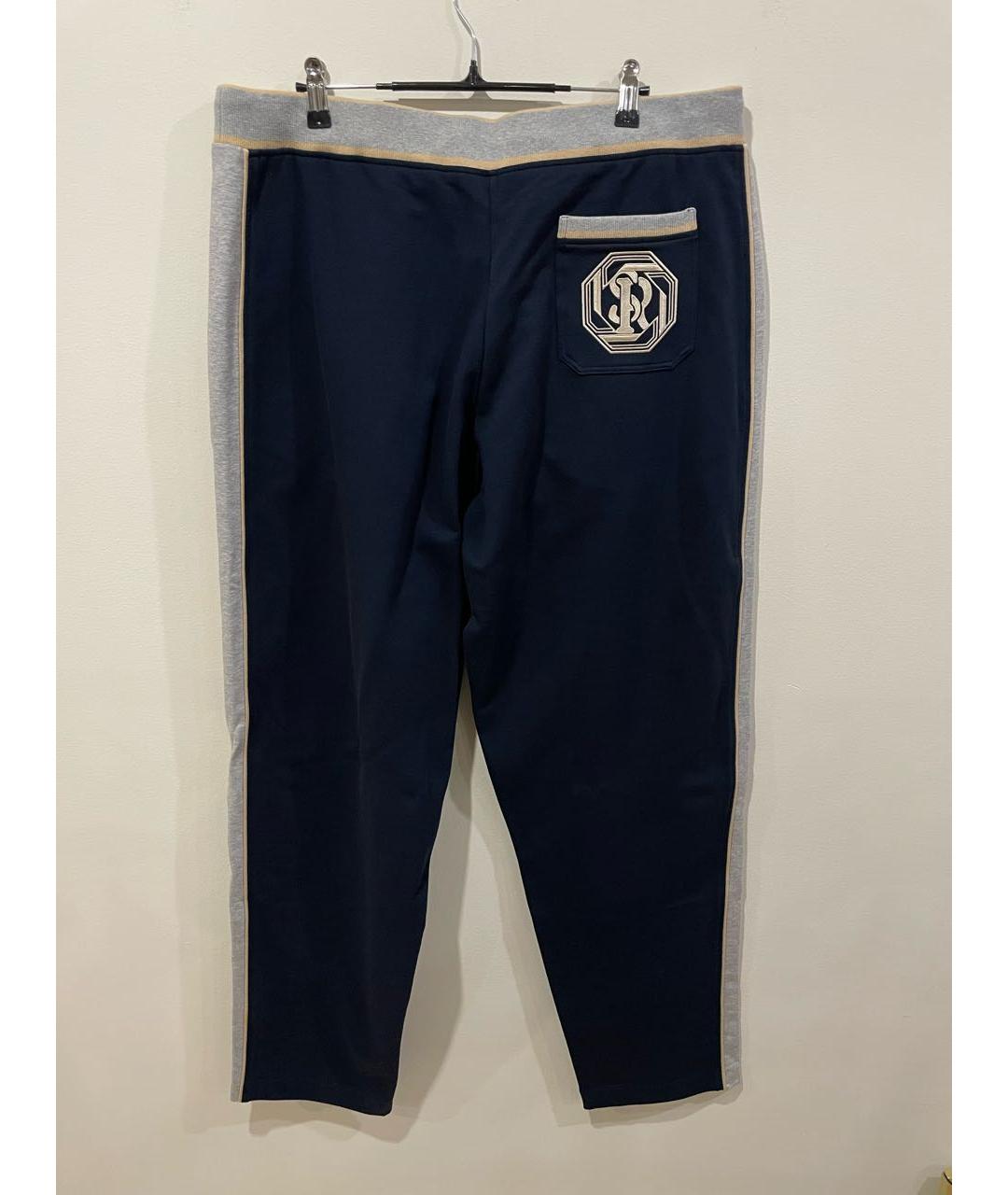 STEFANO RICCI Темно-синий хлопко-эластановый спортивный костюм, фото 4