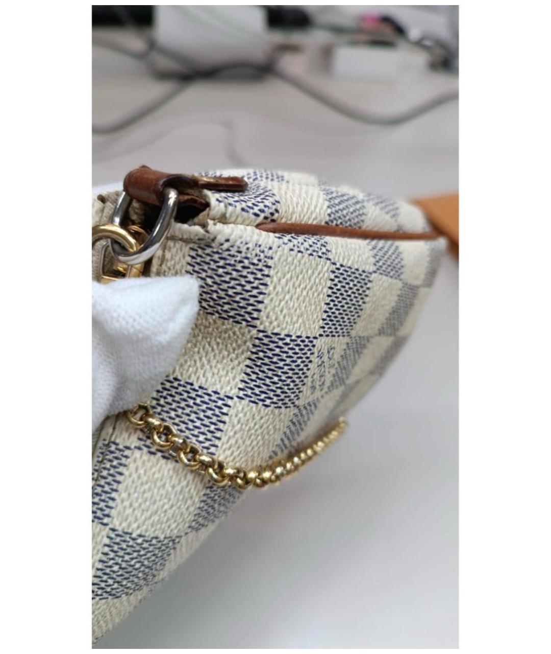 LOUIS VUITTON Бежевая кожаная сумка через плечо, фото 2