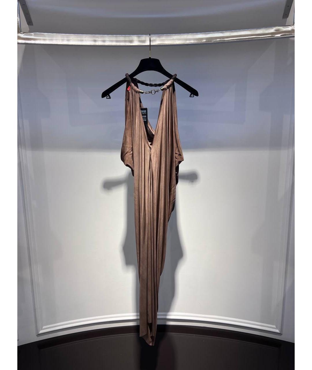 LANVIN Коричневое платье, фото 2