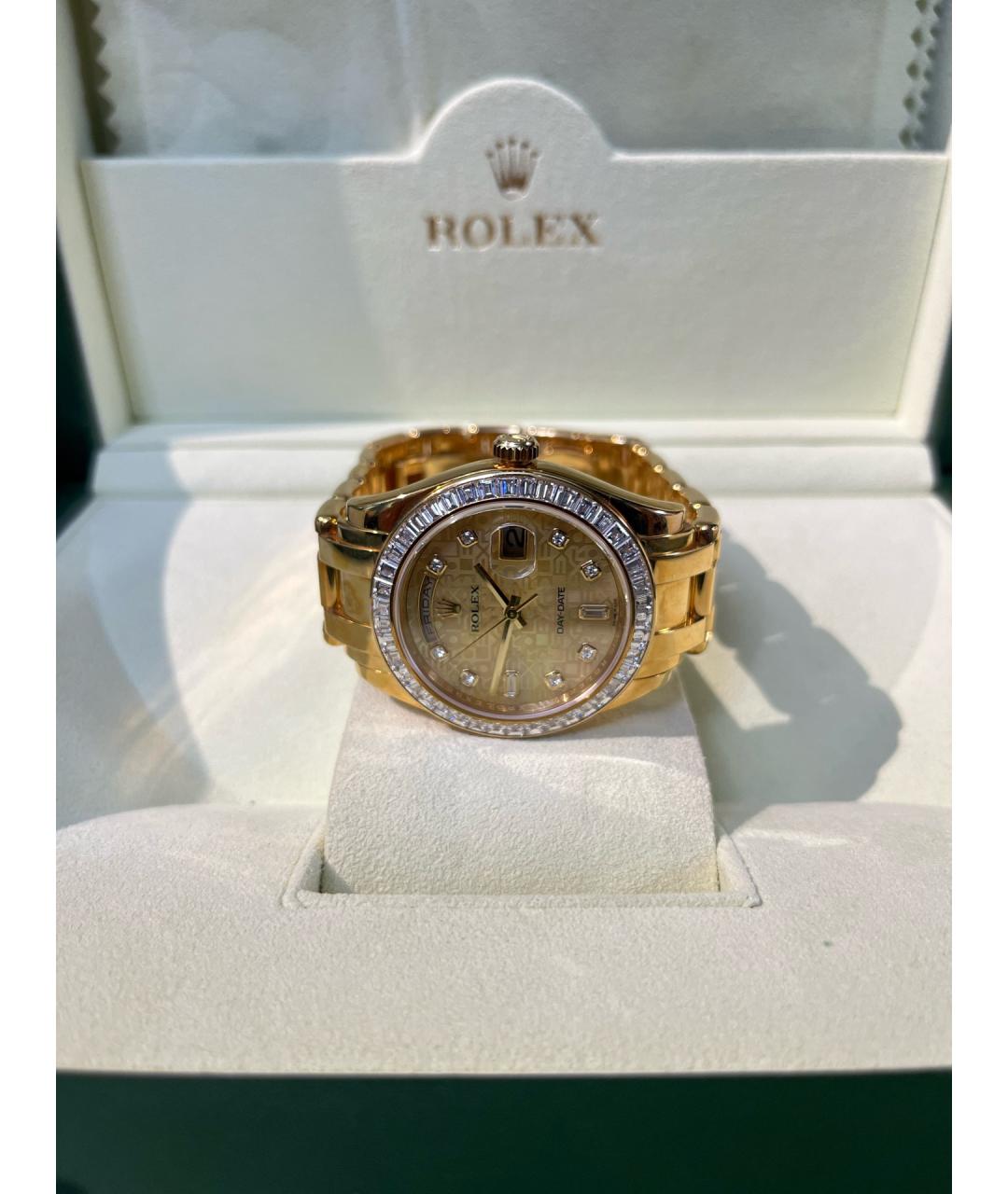 ROLEX Розовые часы из желтого золота, фото 5