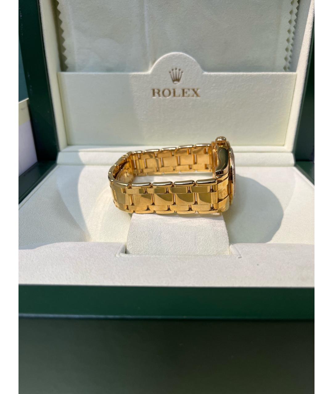 ROLEX Розовые часы из желтого золота, фото 8