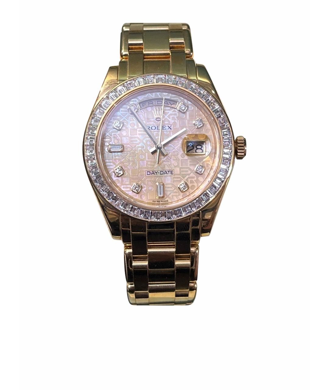 ROLEX Розовые часы из желтого золота, фото 1