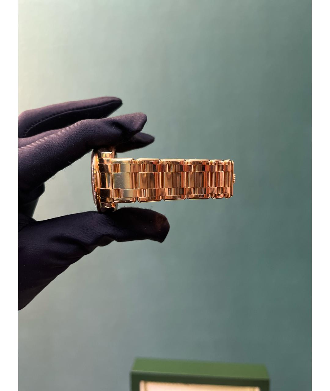 ROLEX Розовые часы из желтого золота, фото 9