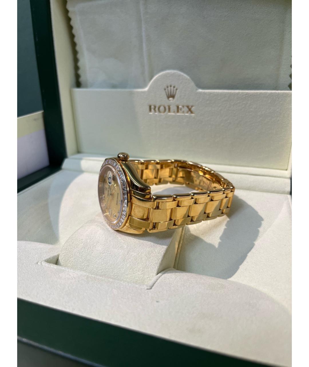 ROLEX Розовые часы из желтого золота, фото 6