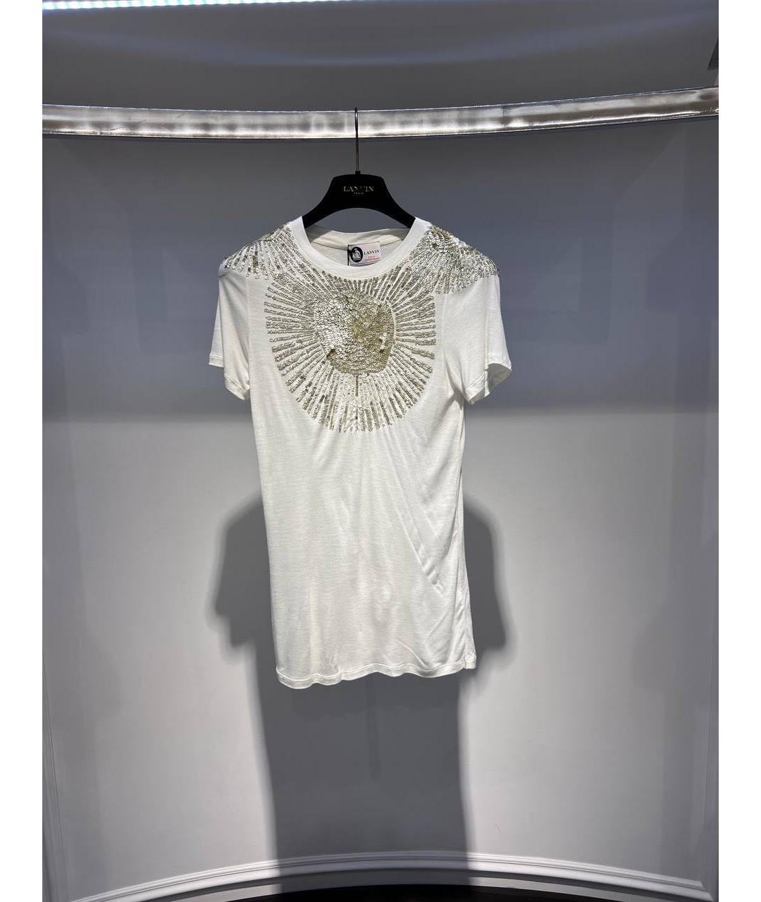 LANVIN Белая футболка, фото 3