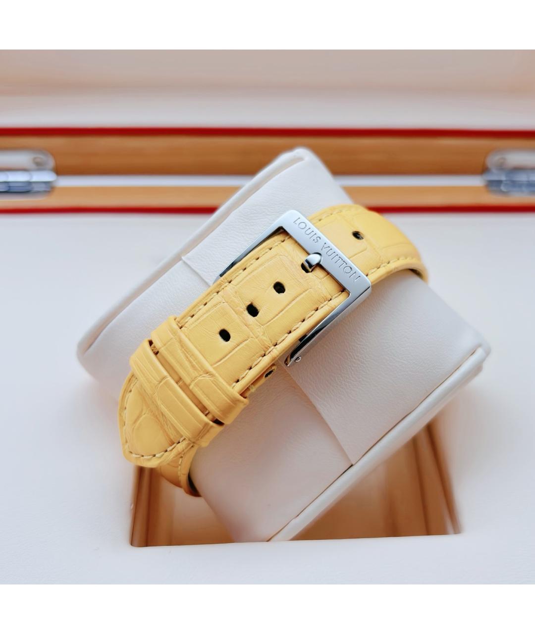 LOUIS VUITTON Черные стальные часы, фото 5