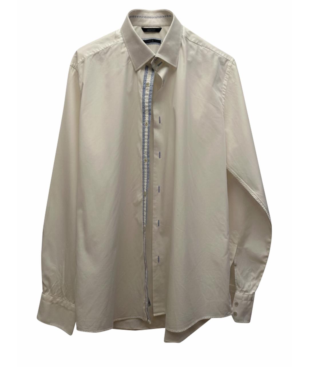 PAL ZILERI Белая хлопковая классическая рубашка, фото 1