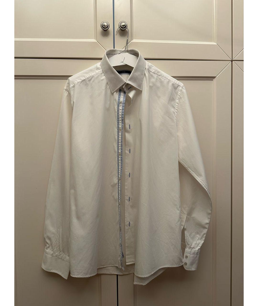PAL ZILERI Белая хлопковая классическая рубашка, фото 8