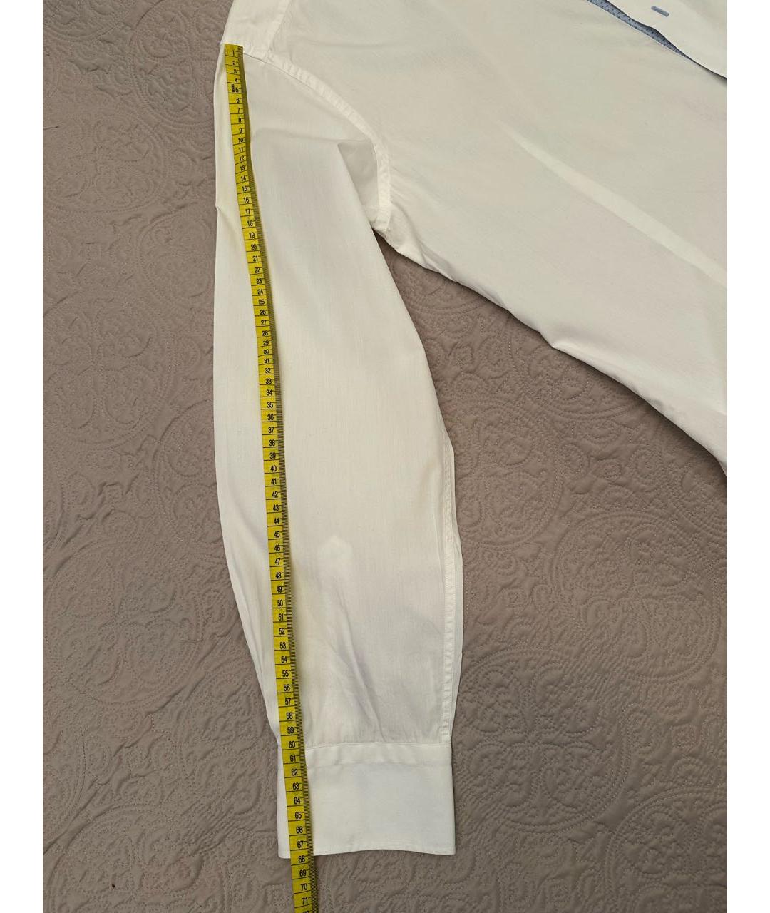 PAL ZILERI Белая хлопковая классическая рубашка, фото 4