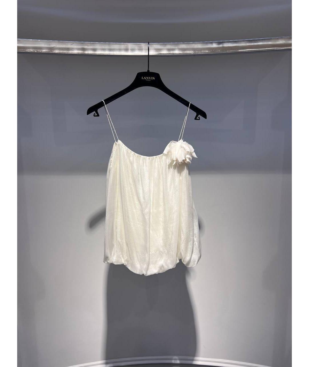 LANVIN Белая майка, фото 3