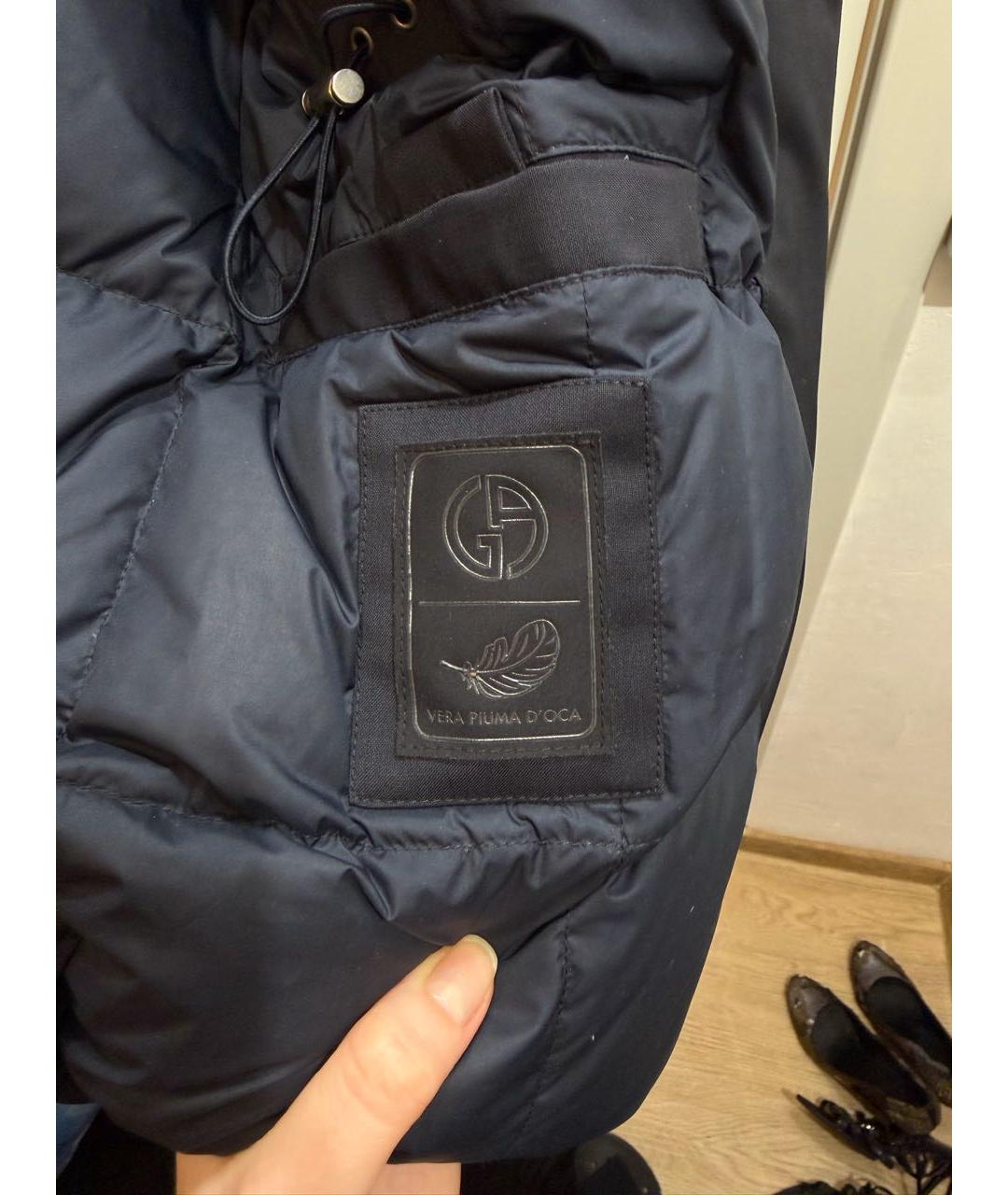 GIORGIO ARMANI Темно-синяя куртка, фото 4