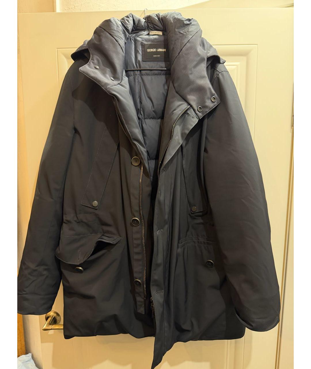 GIORGIO ARMANI Темно-синяя куртка, фото 5