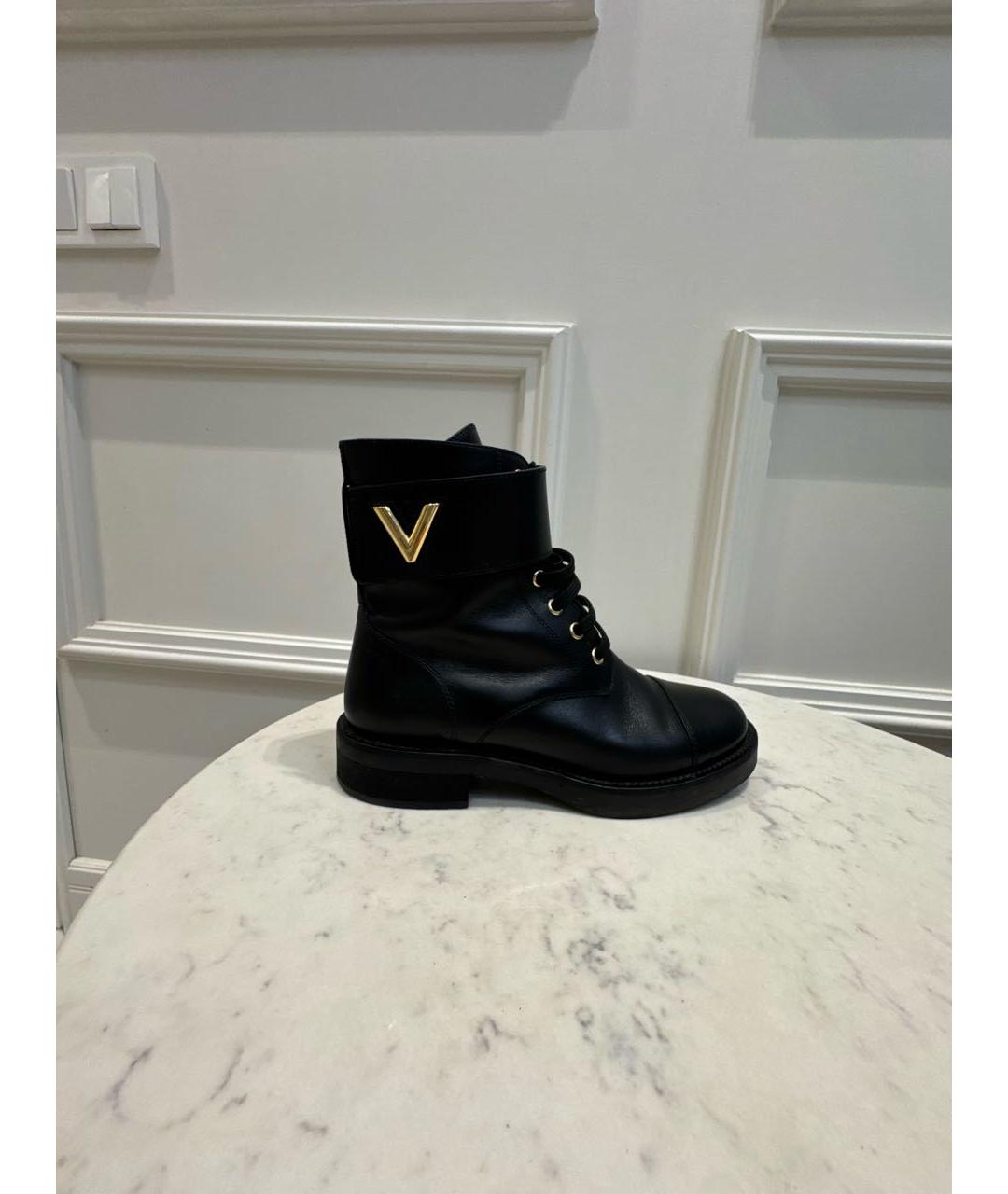 LOUIS VUITTON Черные кожаные ботинки, фото 8