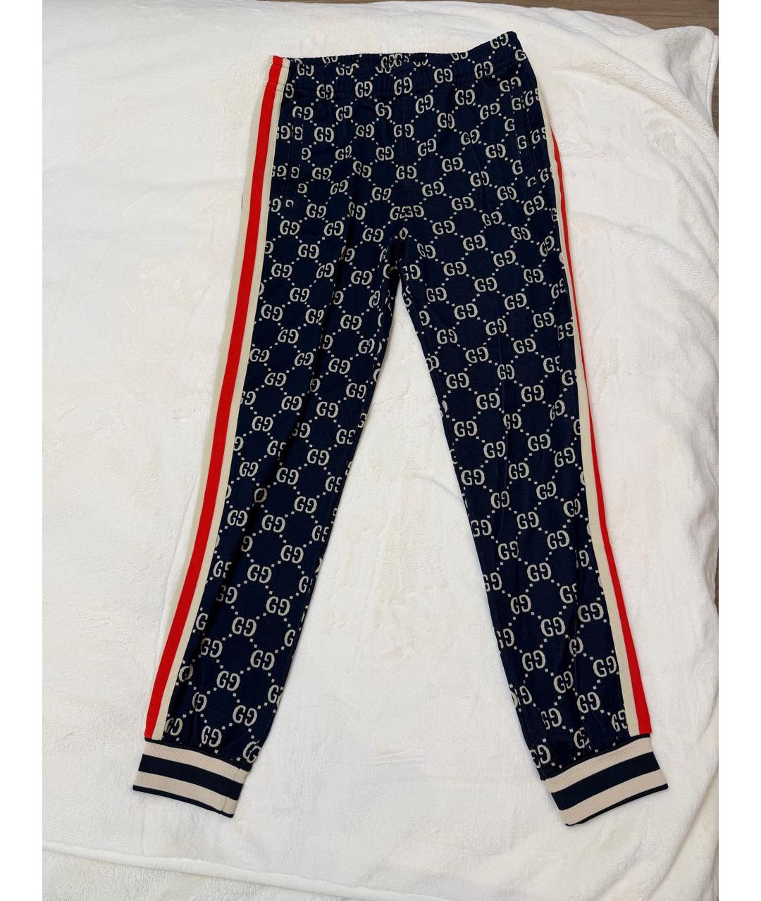 GUCCI Темно-синий хлопковый спортивные костюмы, фото 2