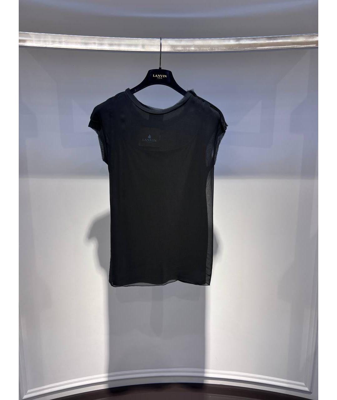 LANVIN Черная футболка, фото 3