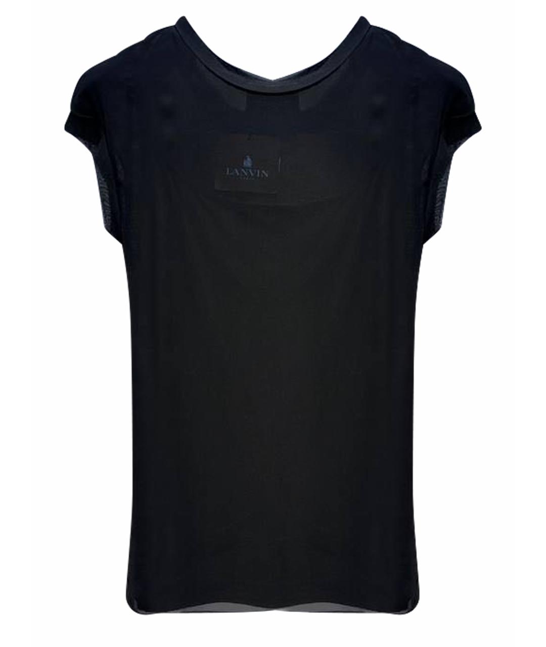 LANVIN Черная футболка, фото 1