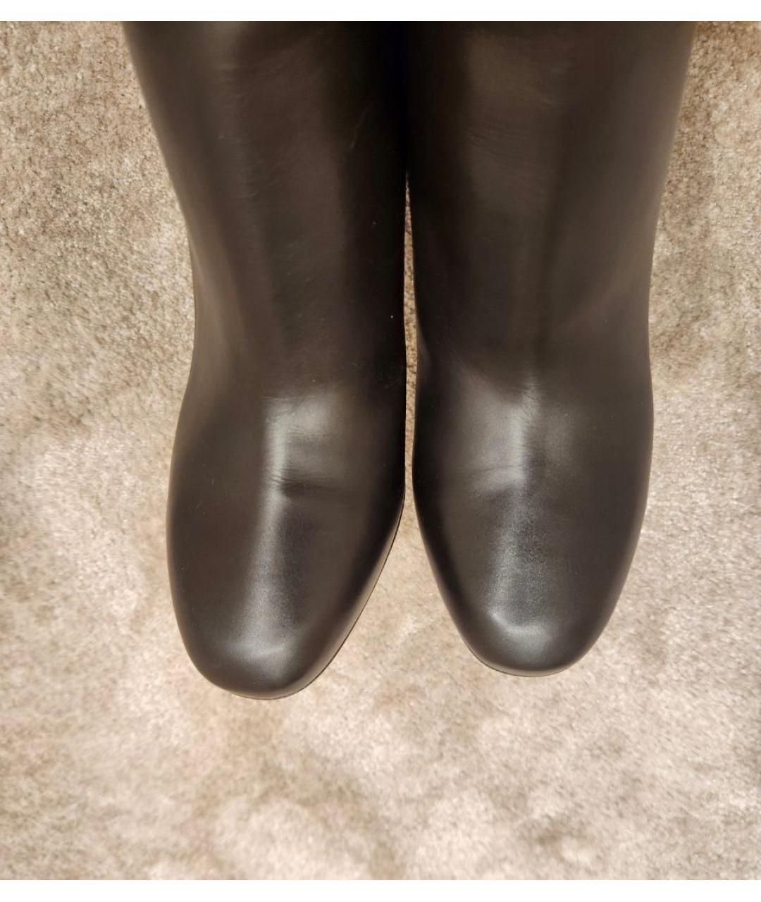 GUCCI Черные кожаные сапоги, фото 8