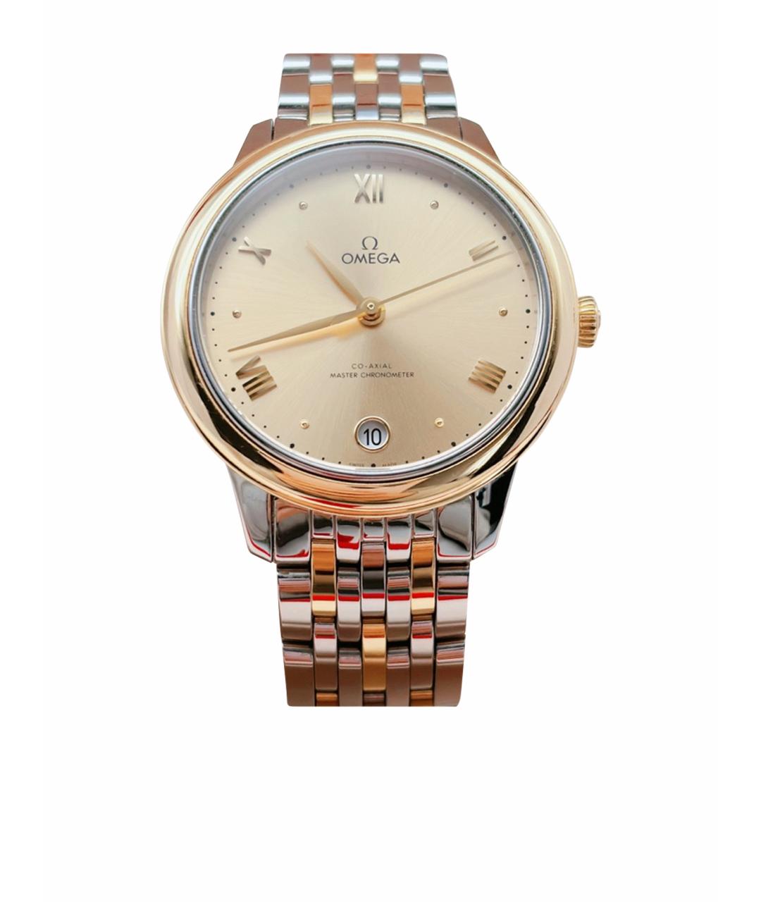 OMEGA Желтые часы из розового золота, фото 1