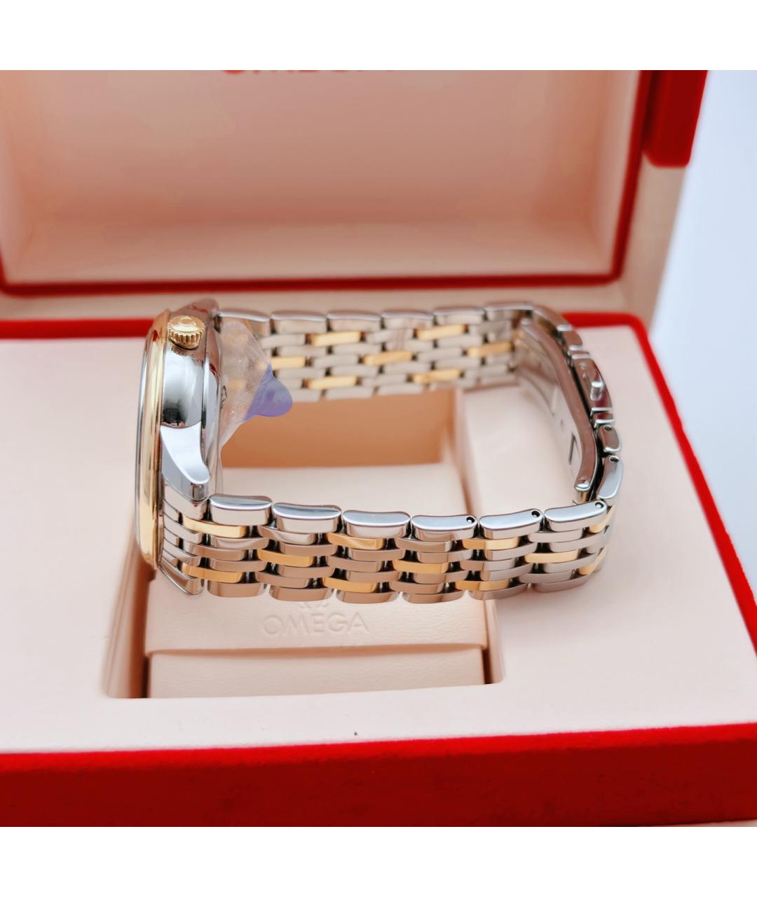 OMEGA Желтые часы из розового золота, фото 8