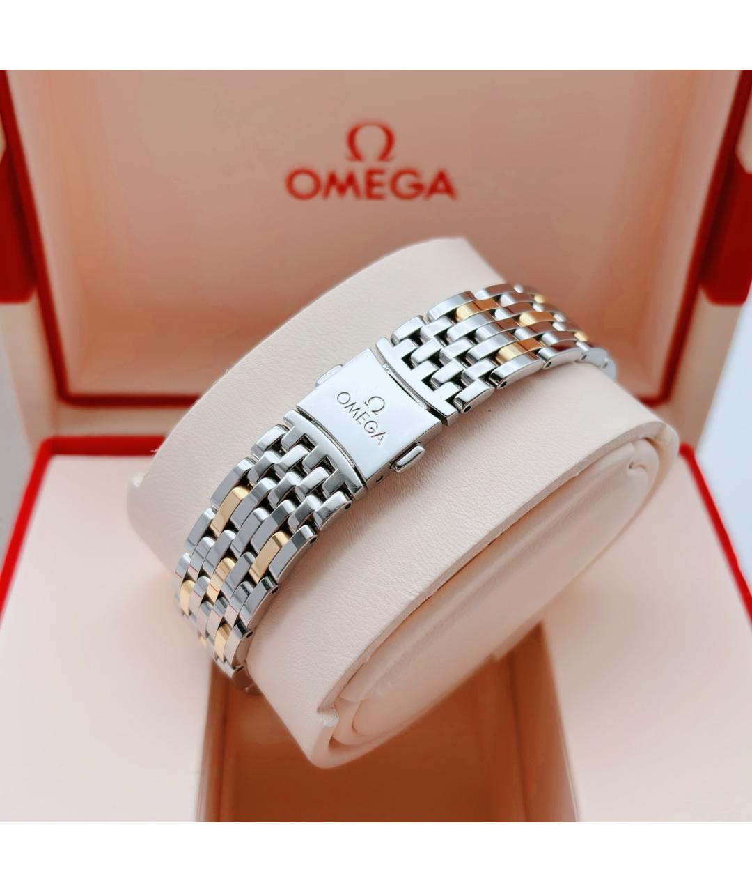 OMEGA Желтые часы из розового золота, фото 5