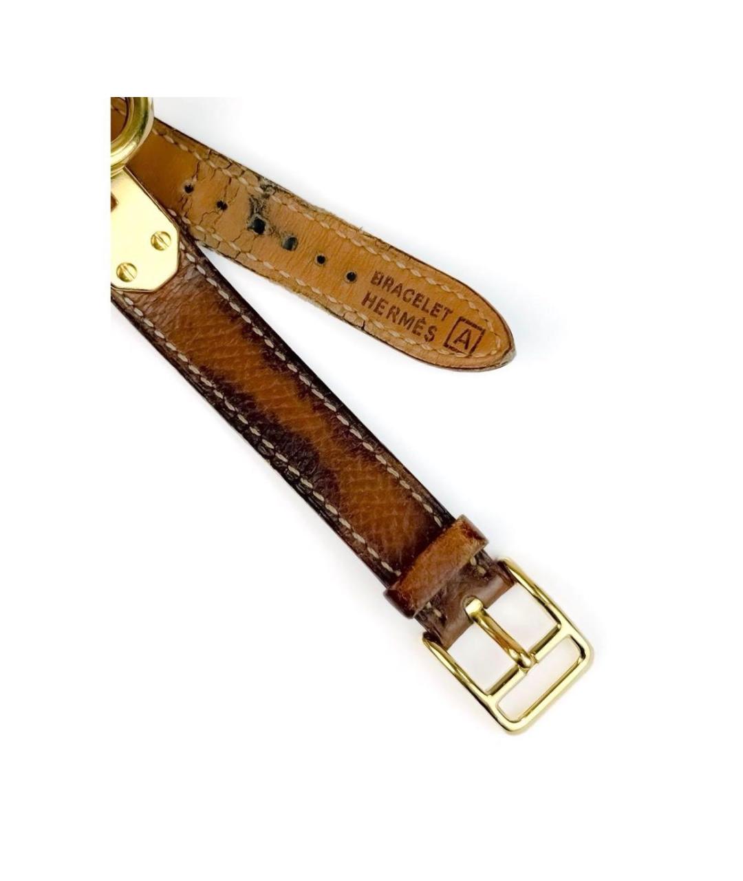 HERMES Золотые позолоченные часы, фото 5