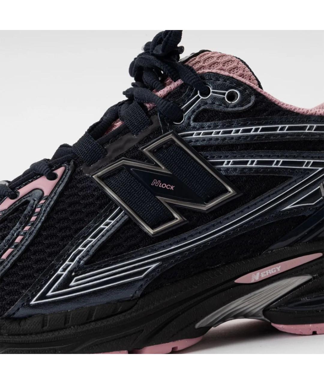 NEW BALANCE Черные кожаные низкие кроссовки / кеды, фото 5