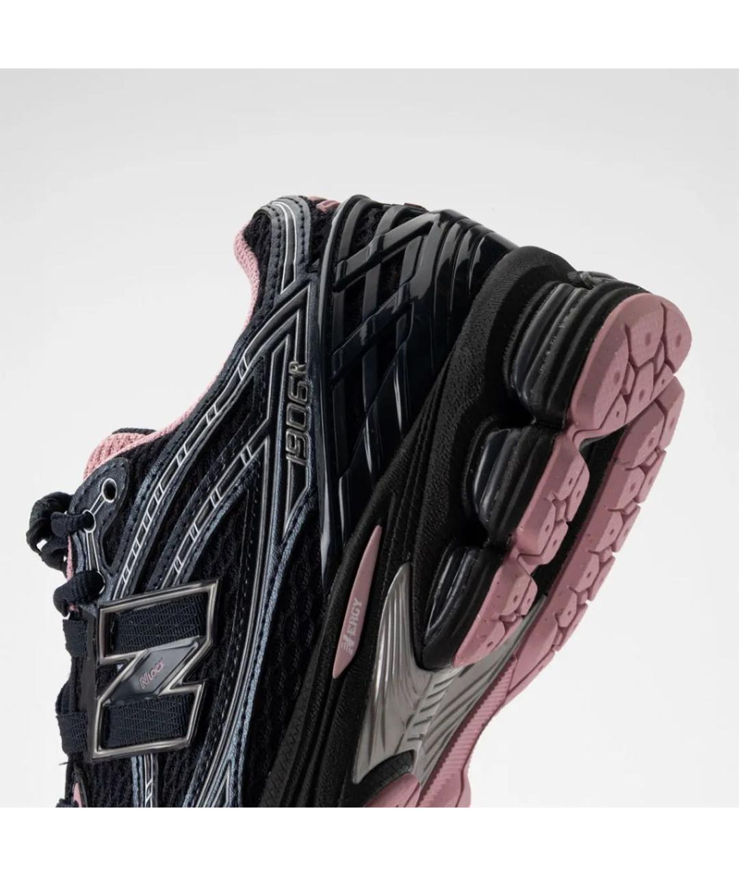 NEW BALANCE Черные кожаные низкие кроссовки / кеды, фото 4