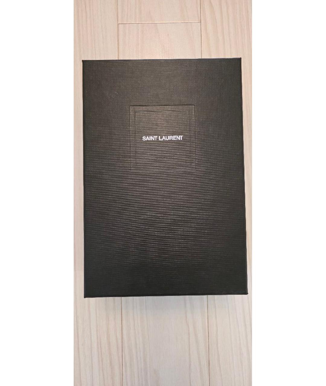 SAINT LAURENT Бежевые туфли из лакированной кожи, фото 6