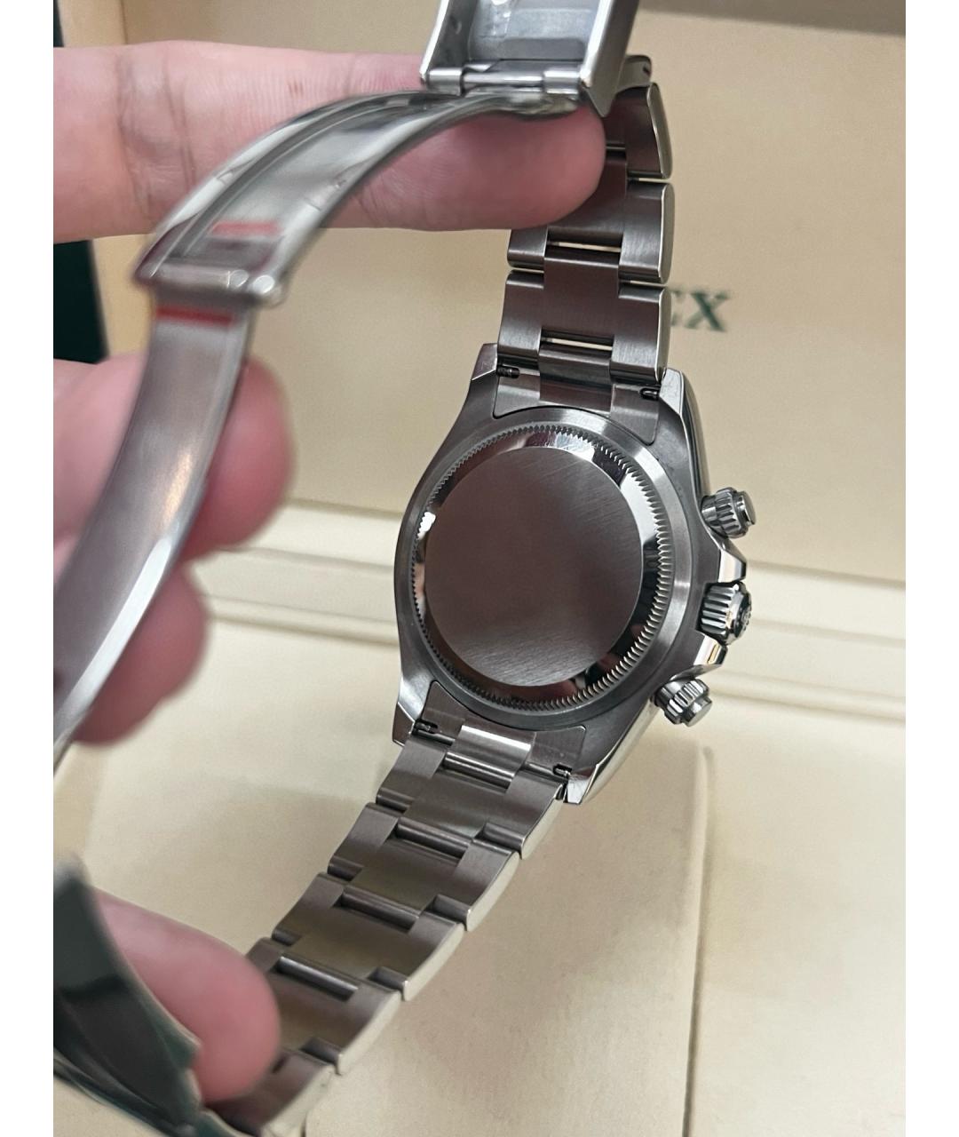 ROLEX Белые металлические часы, фото 5