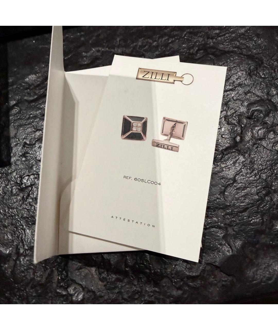 ZILLI Розовые запонки из розового золота, фото 6