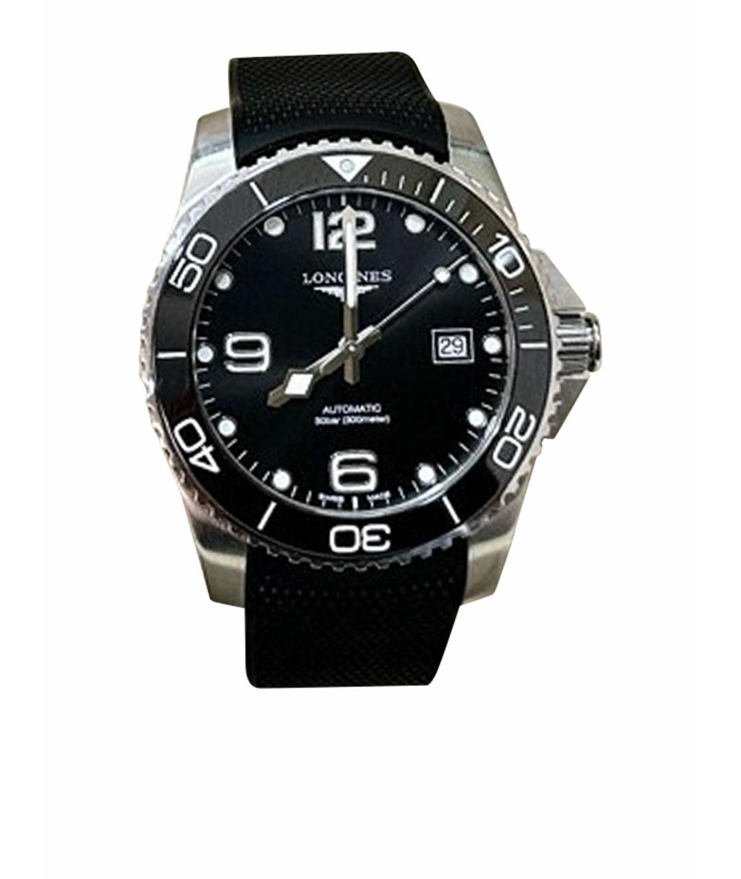 LONGINES Черные стальные часы, фото 1