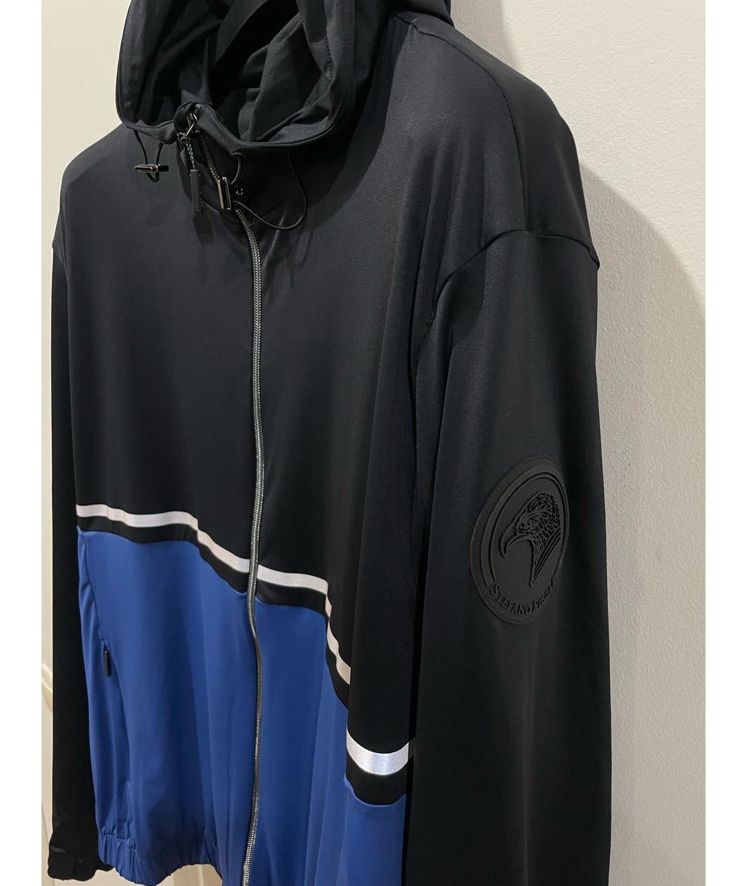 STEFANO RICCI Черная полиамидовая куртка, фото 4