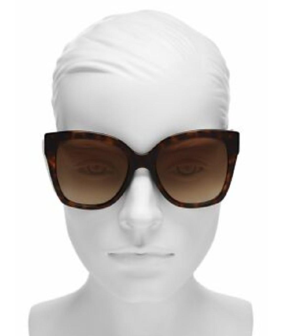 GUCCI Коричневые пластиковые солнцезащитные очки, фото 8