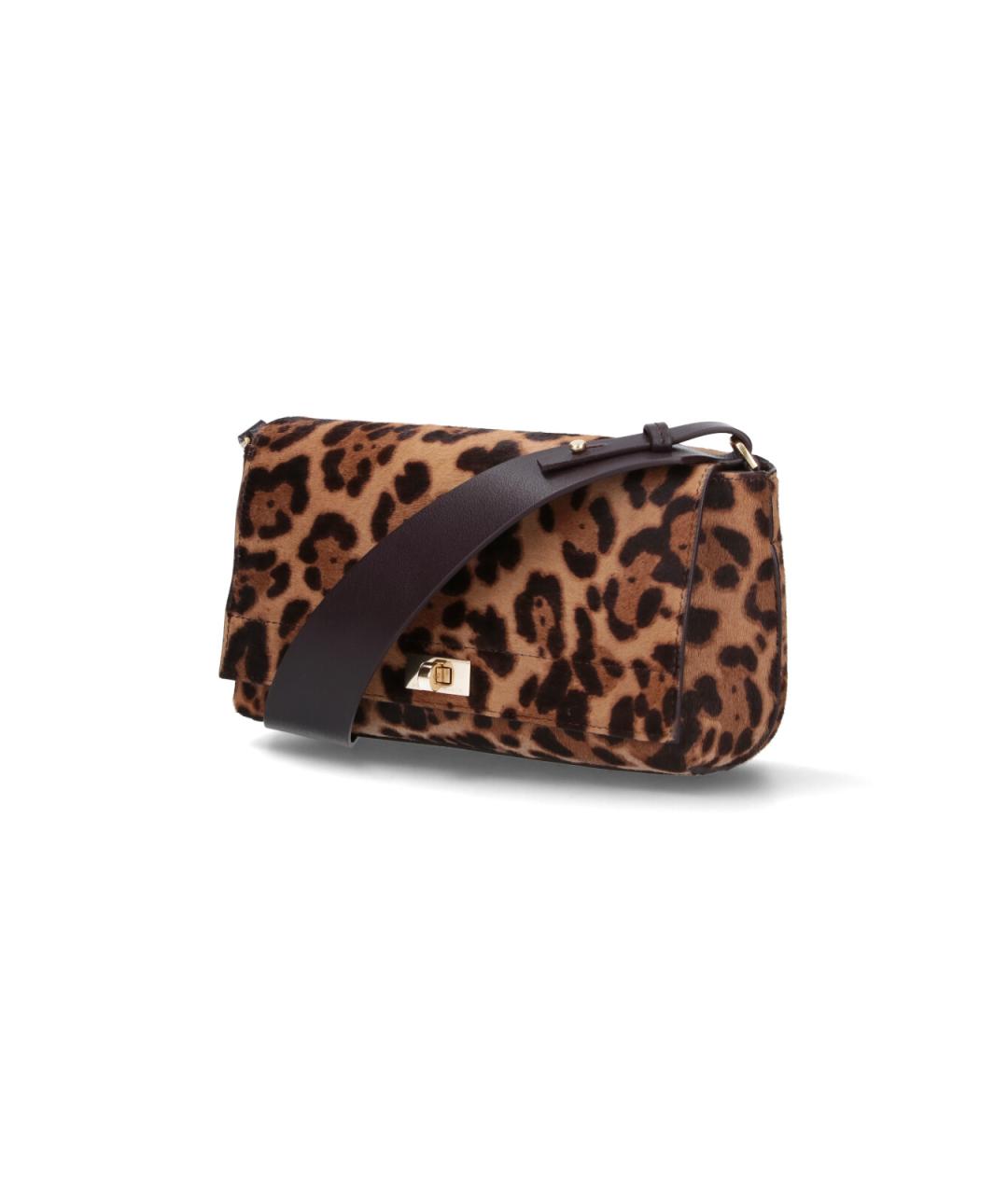 ANYA HINDMARCH Коричневая кожаная сумка через плечо, фото 2