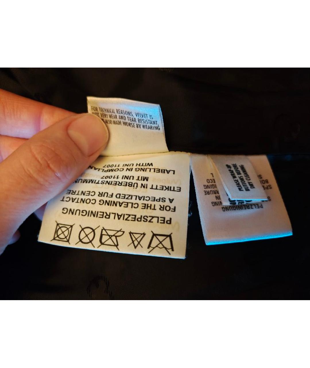 ESCADA Черное бархатное пальто, фото 7