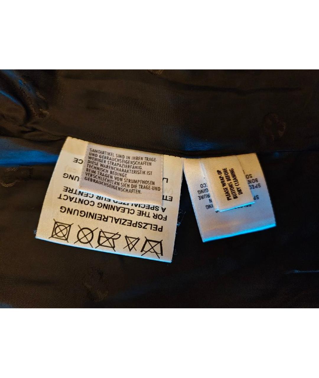 ESCADA Черное бархатное пальто, фото 6