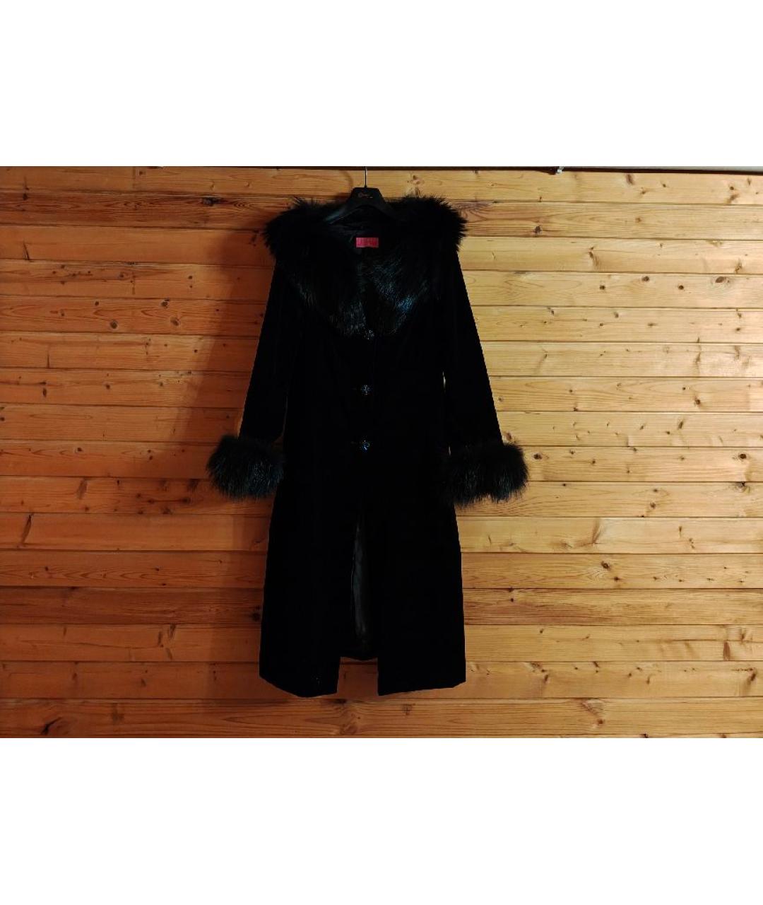 ESCADA Черное бархатное пальто, фото 10