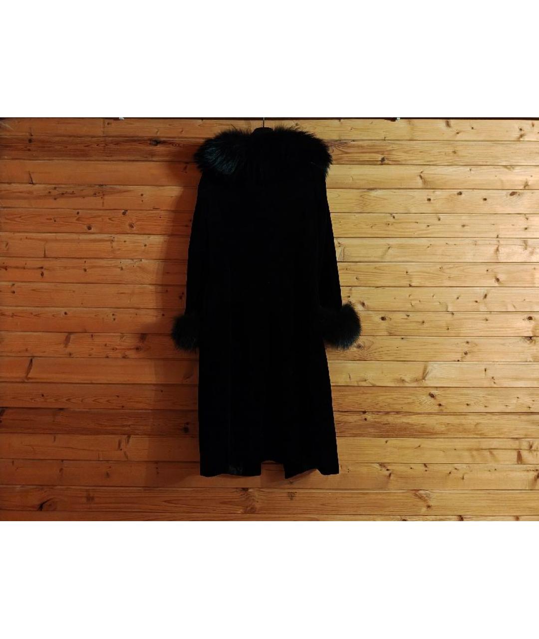 ESCADA Черное бархатное пальто, фото 2