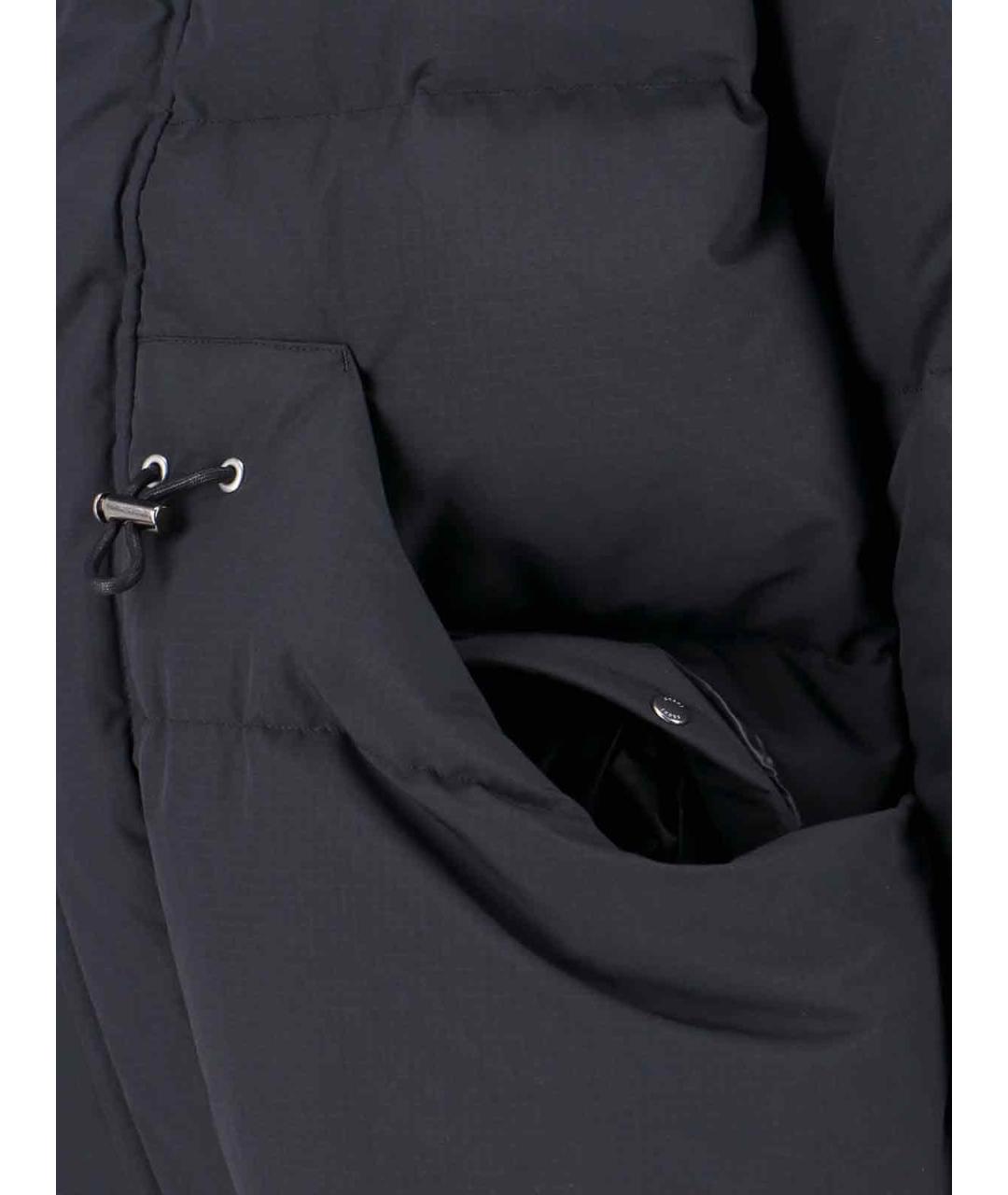 SACAI Черный полиэстеровый пуховик, фото 4