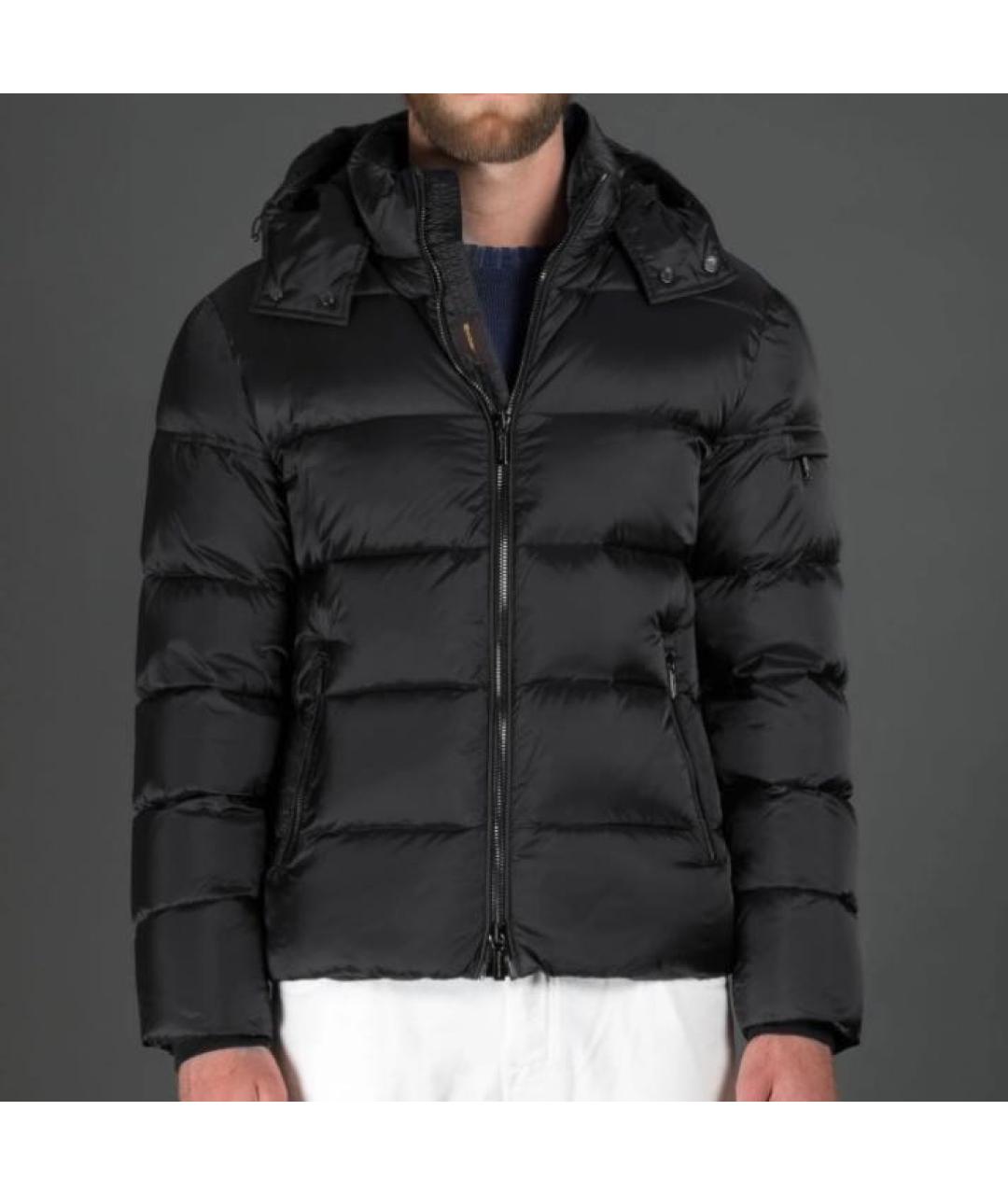 MOORER Черный полиамидовый пуховик, фото 3