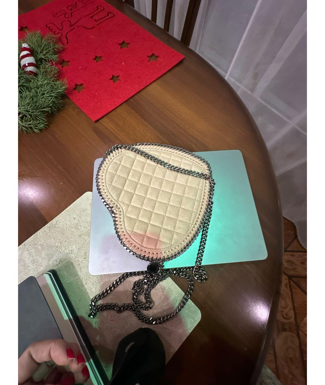 STELLA MCCARTNEY Розовая замшевая сумка через плечо, фото 5