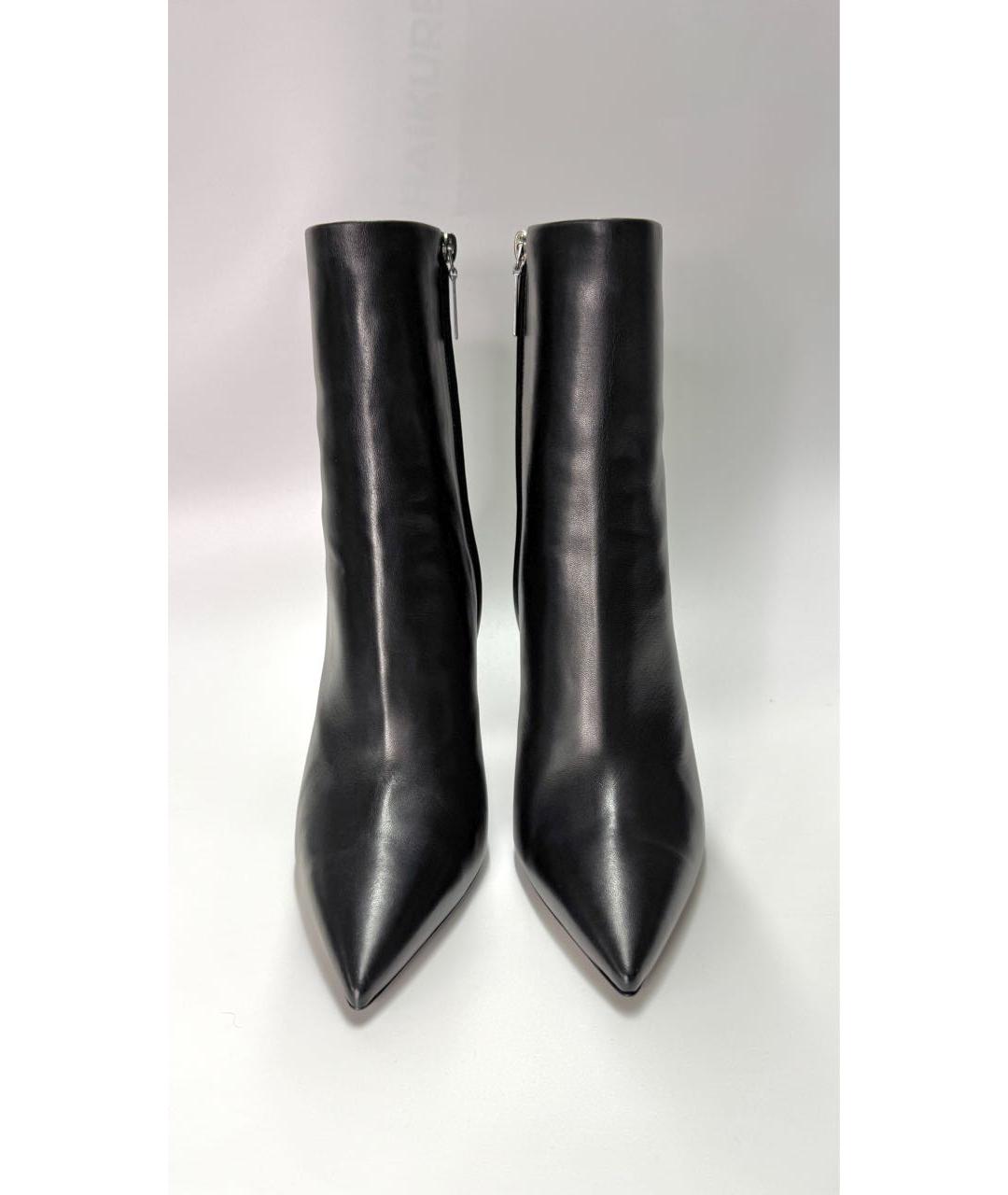 SAINT LAURENT Черные кожаные ботильоны, фото 2