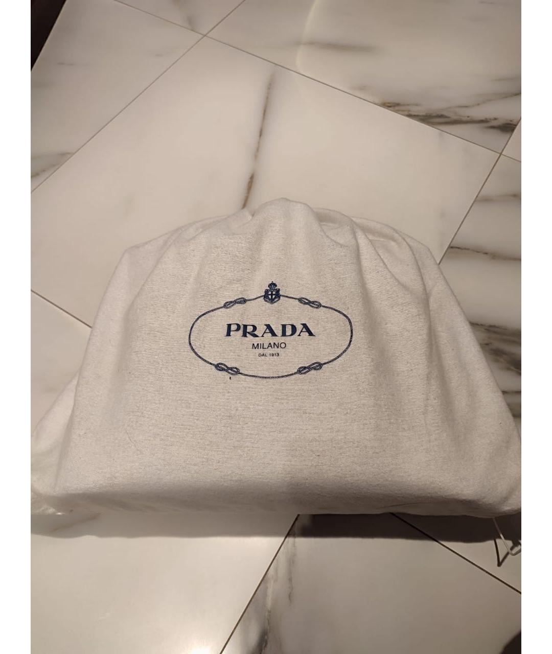 PRADA Коричневая сумка тоут из лакированной кожи, фото 6