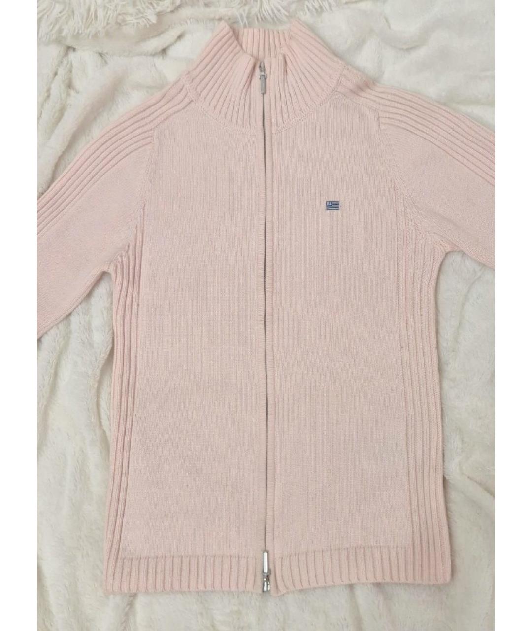 POLO RALPH LAUREN Розовый хлопковый кардиган, фото 4