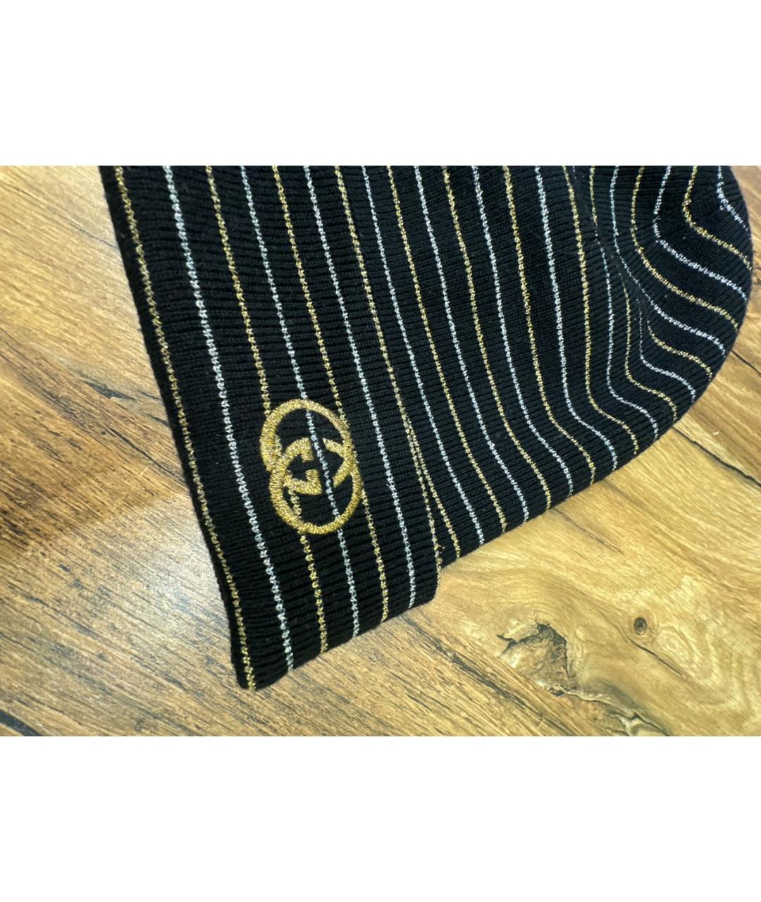 GUCCI Черная шерстяная шапка, фото 3