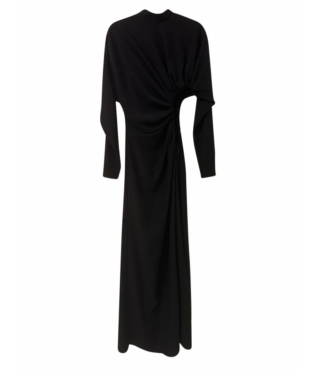 #MUMOFSIX Черное полиэстеровое платье, фото 1