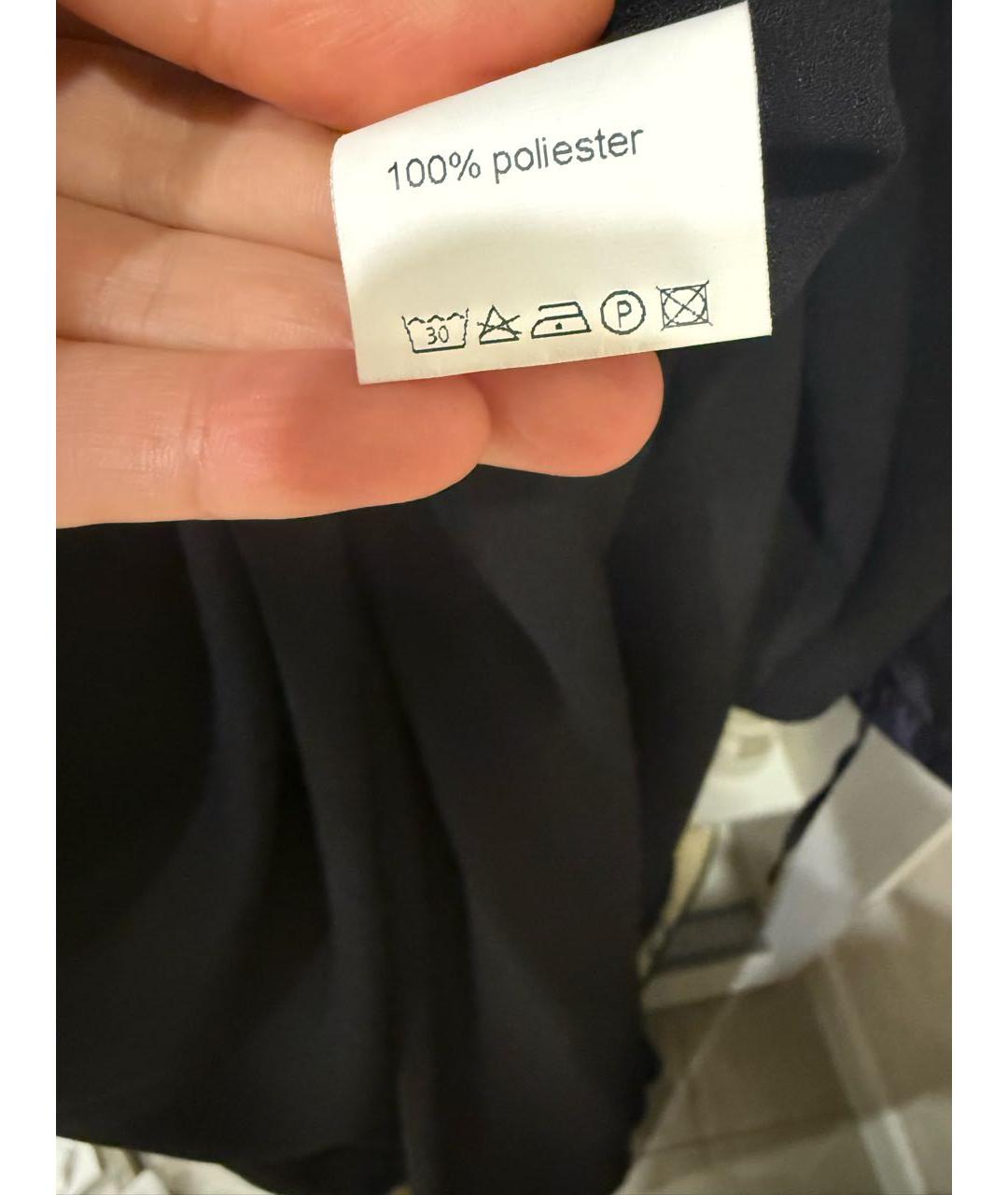 #MUMOFSIX Черное полиэстеровое платье, фото 7